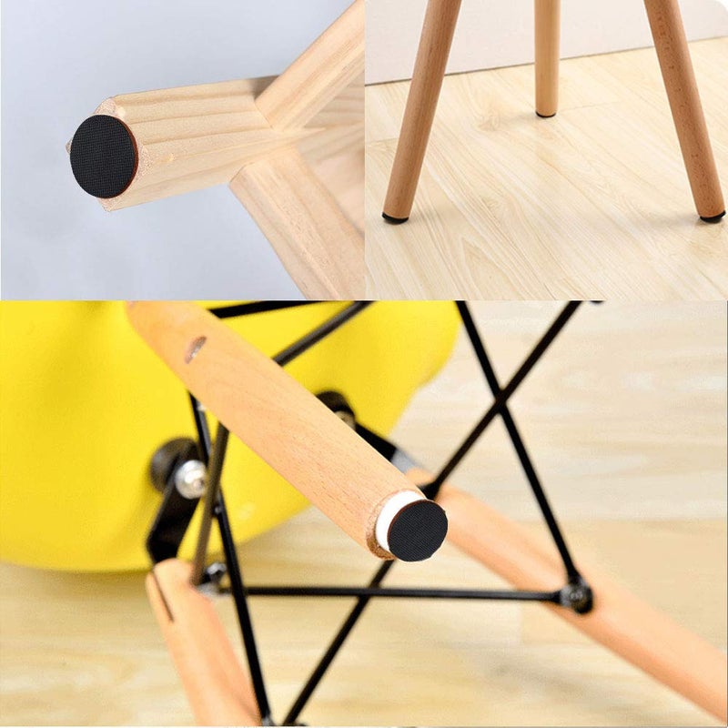 Carkio Black Anti Slip Furniture Pads 8 pcs 4" Rubber Feet-Furniture Floor Protectors Round Furniture Grippers Pads Self Adhesive Rubber Feet Furniture Pads for Keep in Place Furniture on Floor - Image 5